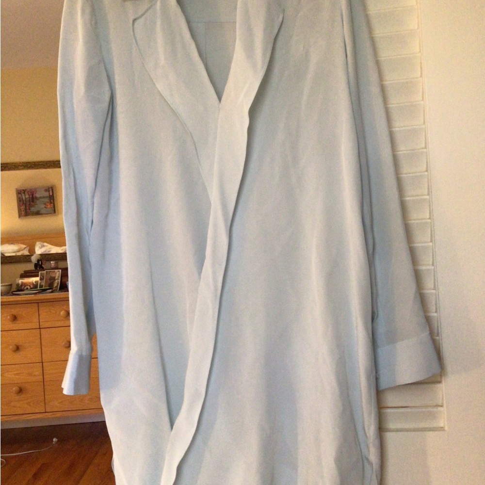 L’AGENCE Silk Blouse Shirt Dress